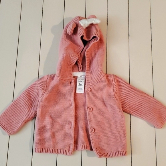 Carter's Other - Knit unicorn hooded cardigan